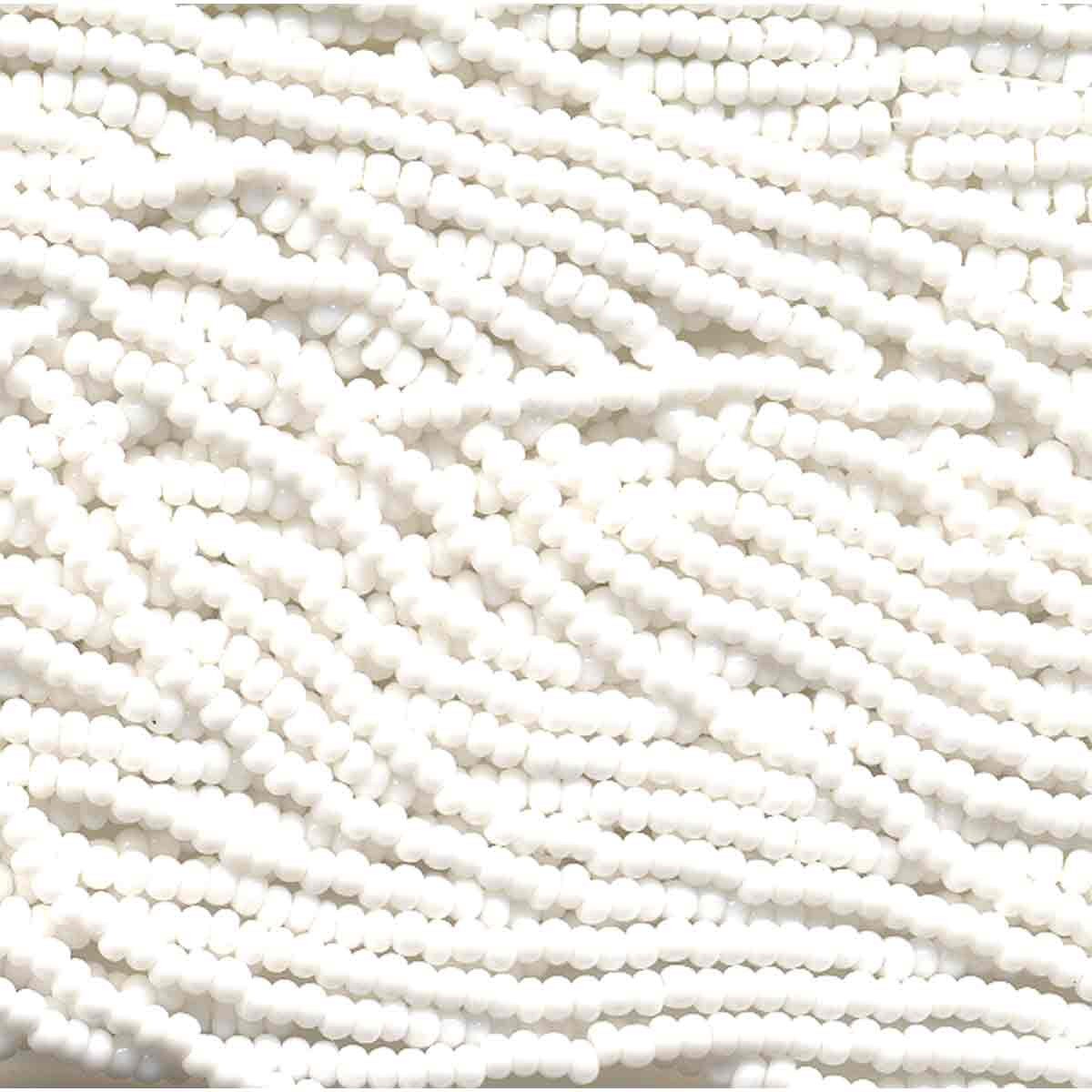 11/0 CZECH CHALK 12 STRING/HNK-APRX 17-19GM