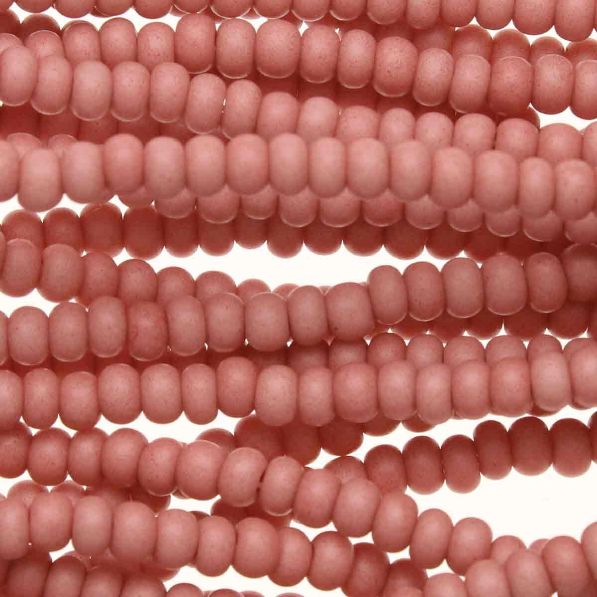 11/0 CZECH PINK OP -12 STRING/HNK-APPX 18 GMS