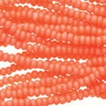 11/0 CZECH CORAL OPAQUE SOLGEL-12 STRING/HNK-APPX 18 GMS