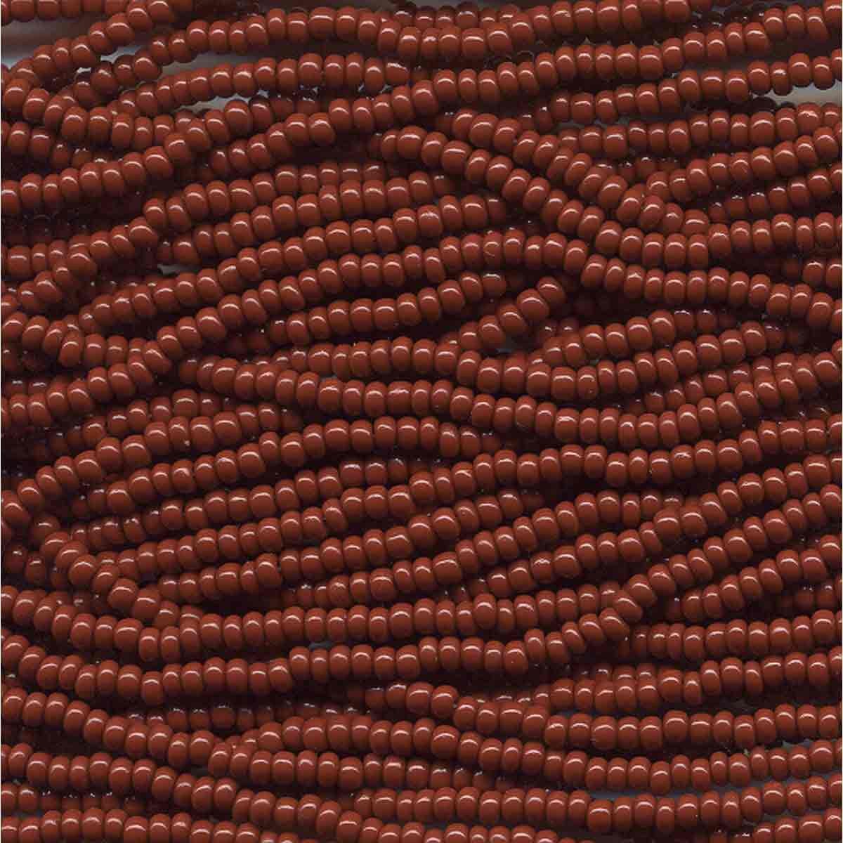 11/0 CZECH BROWN OP 12 STRING/HNK-APPX 19 GMS