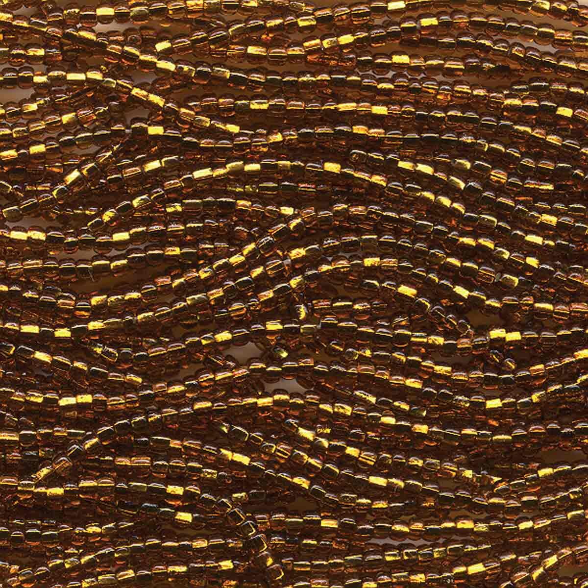 11/0 CZECH TOPAZ S/L 12 STRING/HNK-APPX 16 GMS