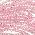 11/0 CZECH PINK DYED S/L -12 STRING/HNK-APPX 18 GMS