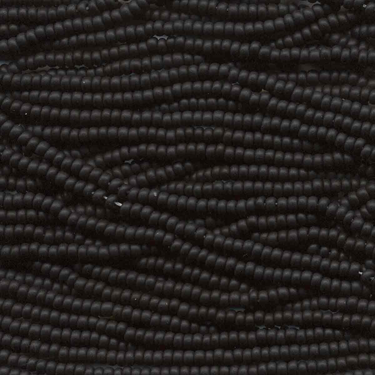 11/0 CZECH JET  op 12 STRING/HNK-APPX 18 GMS