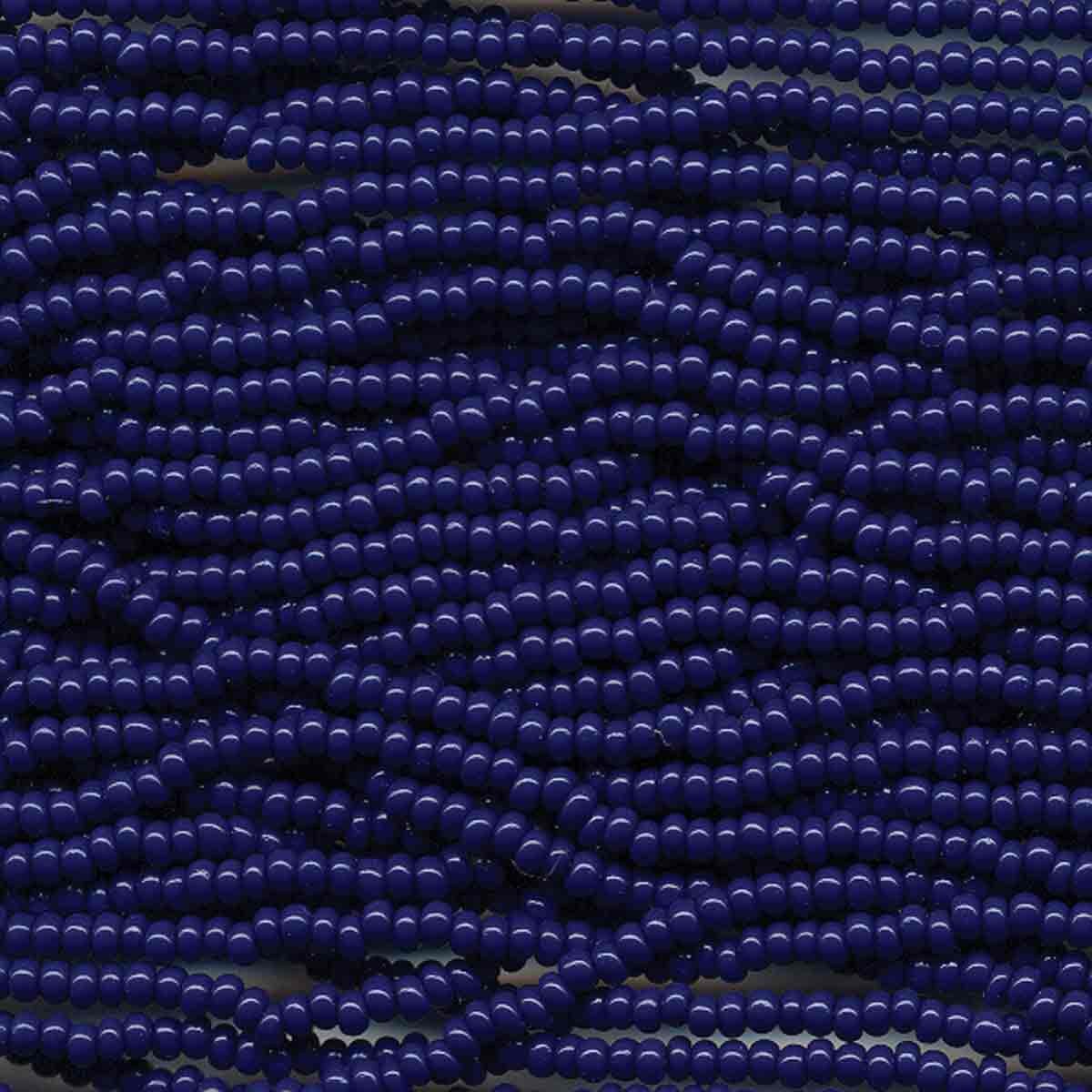 11/0 CZECH NAVY BLUE 12 STRING/HNK-APPX 19 GMS