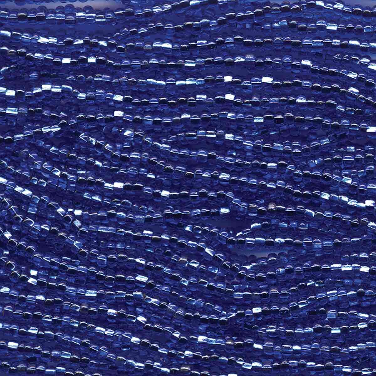 11/0 CZECH SAPPHIRE S/L 12 STRING/HNK-APPX 18 GMS