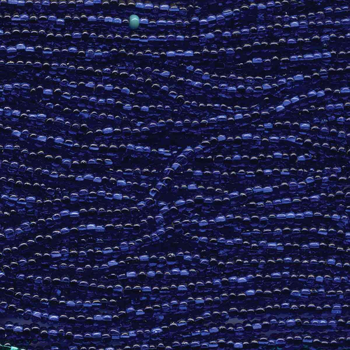 11/0 CZECH COBALT S/L 12 STRING/HNK-APPX 18 GMS