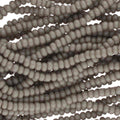 11/0 CZECH OPAQUE GREY -12 STRING/HNK-APPX 18 GMS