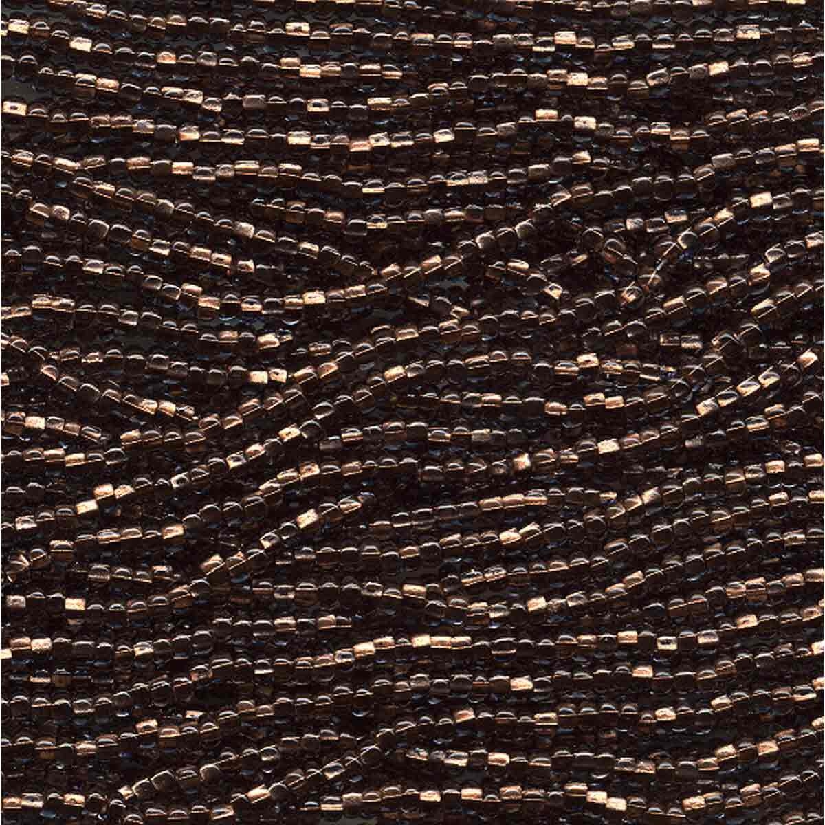 11/0 CZECH BLK DMND C/L 12 STRING/HNK-APPX 19 GMS