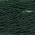 11/0 CZECH GREEN TR AB 12 STRING/HNK-APPX 17 GMS