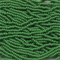 11/0 CZECH GREEN OP 12 STRING/HNK-APPX 18 GMS