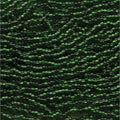 11/0 CZECH GREEN S/L 12 STRING/HNK-APPX 18 GMS