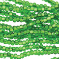 11/0 CZECH MEDIUM GREEN S/L -12 STRING/HNK-APPX 18 GMS
