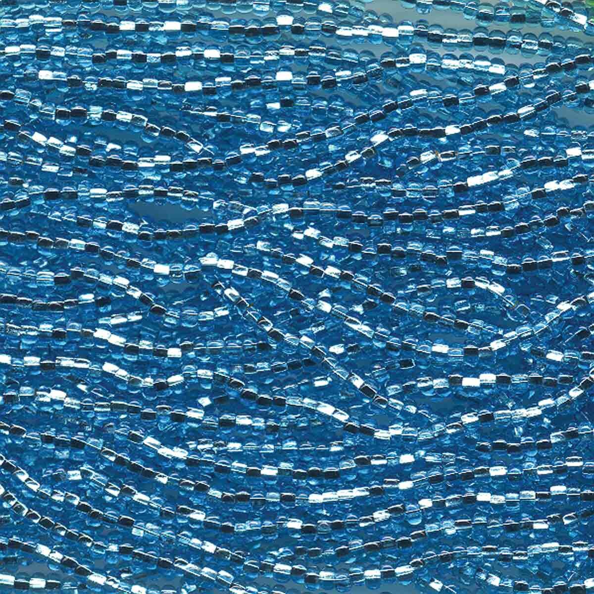 11/0 CZECH AQUA S/L 12 STRING/HNK-APPX 19 GMS