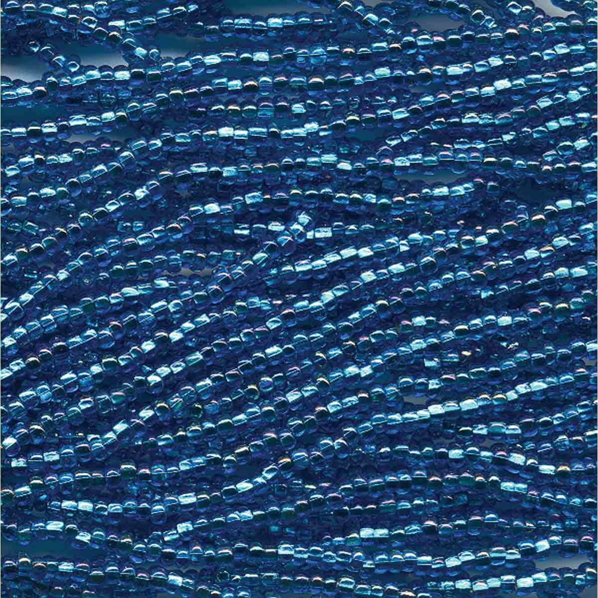 11/0 CZECH DK AQUA S/L AB 12 STRING/HNK-APPX 18 GMS