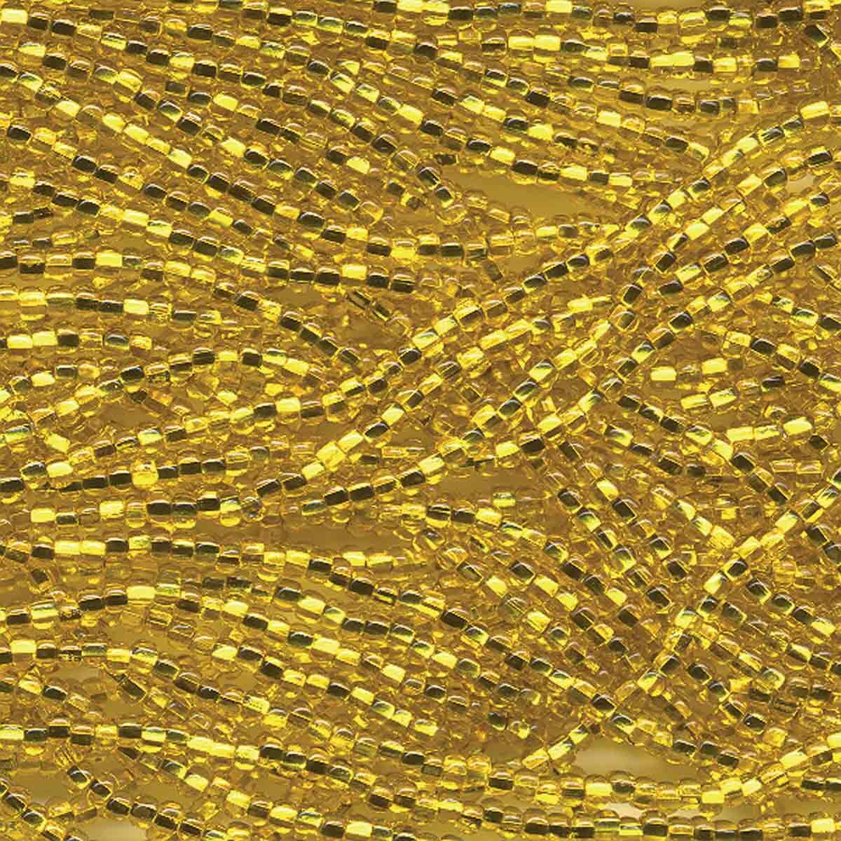11/0 CZECH YELLOW S/L 12 STRING/HNK-APPX 18 GMS
