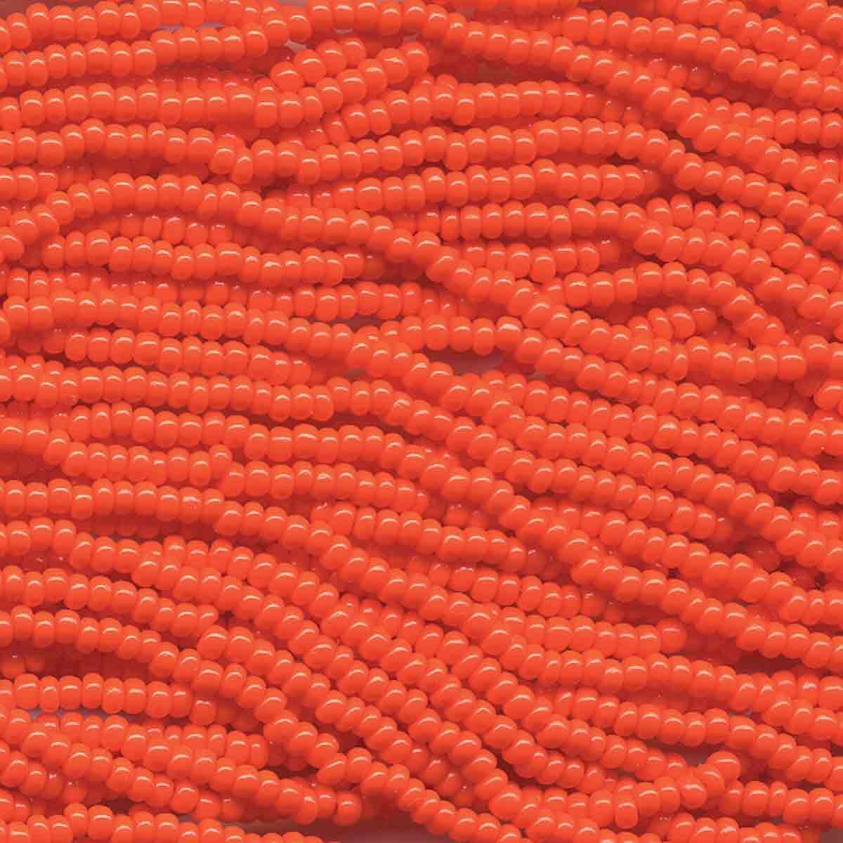 11/0 CZECH ORANGE 12 STRING/HNK-APPX 20 GMS