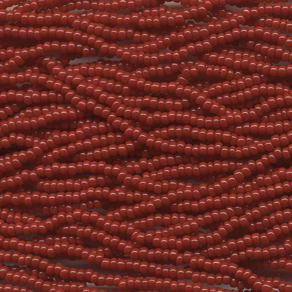 11/0 CZECH DARK RED 12 STRING/HNK-APPX 18 GMS
