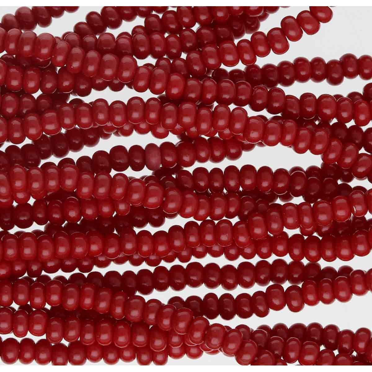 11/0 CZECH OP DK RED WINE -12 STRING/HNK-APPX 18 GMS