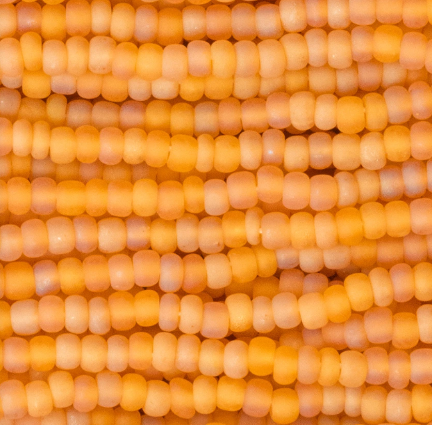 11/0 CZECH TOPAZ MT RB SEED BEADS 12 STRING/HNK-APPX 34 GMS
